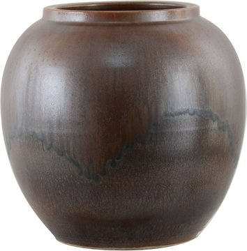 Orna wood vase - brown - large