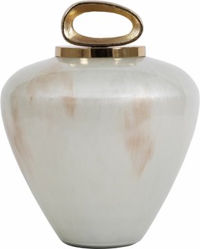 Pearl jar - off white - large