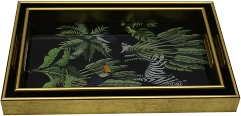 Zebra 2 serving tray - set of 2