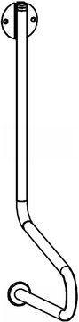 Blue coat hanger rail