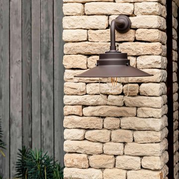 Semington wall light coffee bean steel