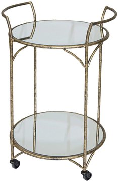 Danrich drinks trolley - grey and gold