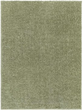 Cloudy rug - high pile shaggy - green - 140cm x 200cm