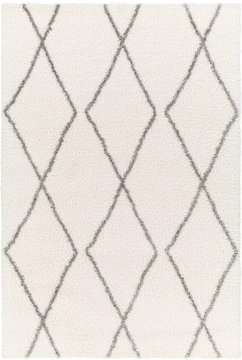 Cloudy rug - modern plush pile - ivory - 160cm x 213cm