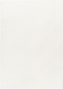 Nomadic rug - shaggy modern plush pile - nmc2314 - ivory - sizes available