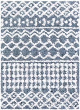 Urban rug - boho shaggy - denim blue - sizes available