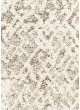 Urban rug - shaggy modern plush pile - usg2323 - beige - sizes available
