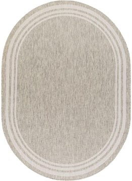 Eagean oval rug - oatmeal - 160cm x 220cm