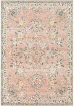 Erin rug - vintage oriental boho - ern2308 - butter pale pink - sizes available
