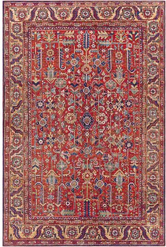 Iris rug - vintage oriental boho - irs2332 - burnt orange - sizes available
