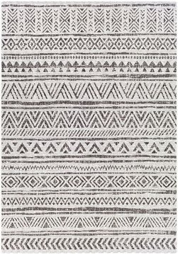 Eagean rug - eag2347 - black - 200cm x 275cm