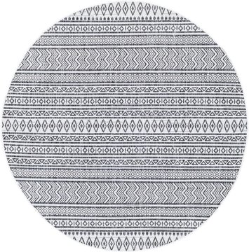 Eagean round rug - eag2345 - grey - 160cm x 220cm