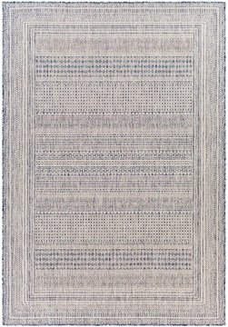 Tuareg rug - jute - trg2330 - blue - sizes available