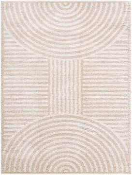 Fossay rug - machine washable modern shaggy - fsg2332 - beige - sizes available
