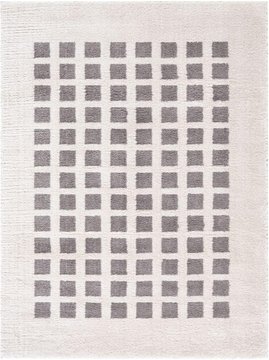 Fossay rug - machine washable modern shaggy - fsg2321 - ivory & charcoal - sizes available