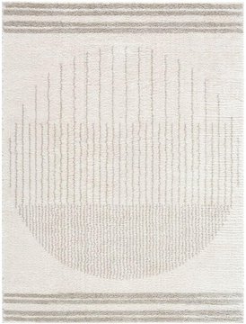 Fossay rug - machine washable modern shaggy - fsg2309 - medium ivory & grey - sizes available