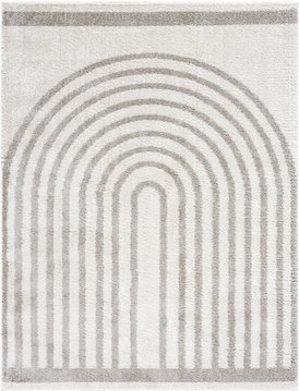 Fossay rug - machine washable modern shaggy - fsg2313 - medium ivory & grey - sizes available