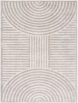 Fossay rug - machine washable modern shaggy - fsg2335 - medium ivory & grey - sizes available