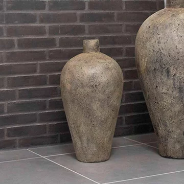 Corvo decoration pot - brown terracotta - 32cm x 60cm