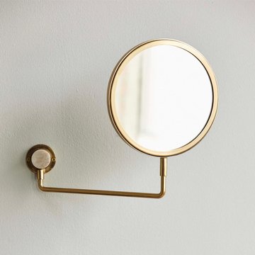 Tesia wall mirror - gold - metal - 39cm x 27cm