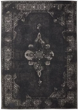 Grand woven rug - black - 290cm x 200cm
