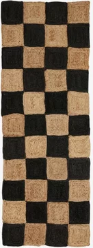 Nanea rug - natural & black - 200cm x 70cm