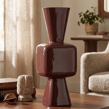 Lane vase - sable brown - metal