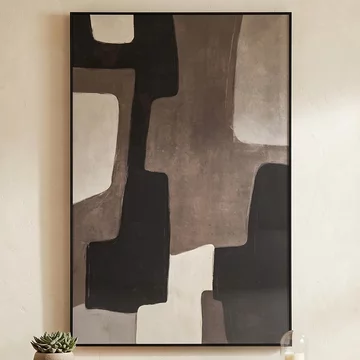 Mirage wall art - brown - left