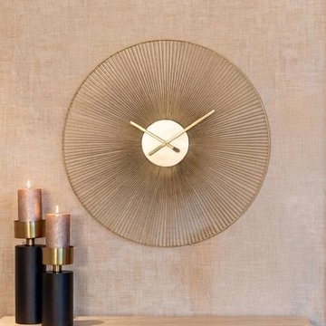 Audrey wall clock - round - gold - metal