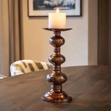 Joya candle holder - small - copper - aluminium
