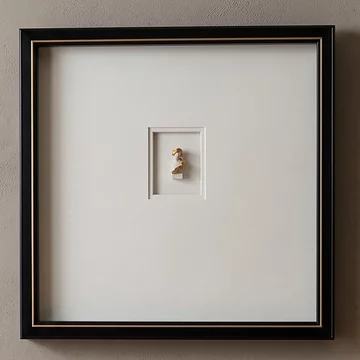 Danni wall art - square - black and white