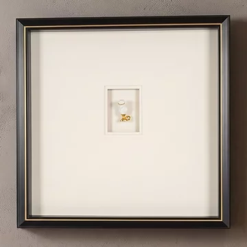 Hanna wall art - square - black and white