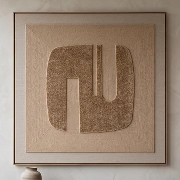 Seda wall art - square - gold