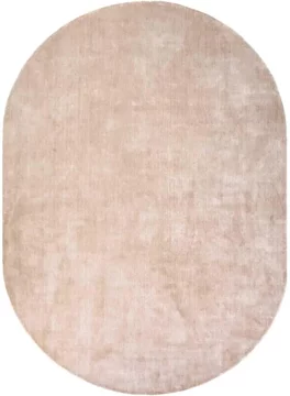 Millav carpet - oval - beige - fabric - 220cm x 320cm