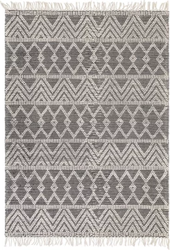 Boho asra rug - black - 120cm x 170cm