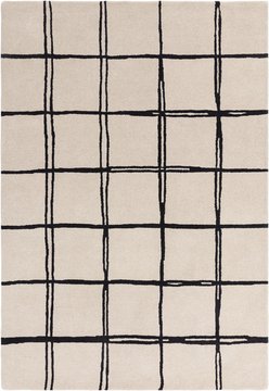Contemporary design albany rug - monochrome grid - sizes available