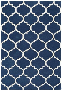 Contemporary design albany rug - blue - ogee - sizes available