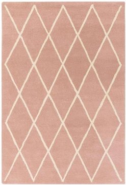Contemporary design albany rug - pink - diamond - sizes available