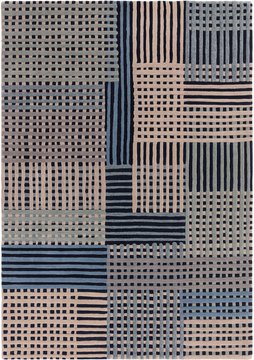Contemporary design aspect rug - blue - sizes available