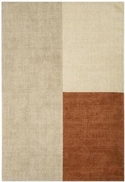 Contemporary design blox rug - copper - sizes available