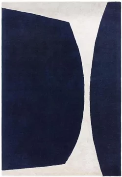 Contemporary design matrix rug - signature 102 - indigo - sizes available