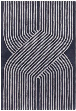 Contemporary design matrix rug - solstice 97 - navy - sizes available