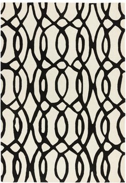 Contemporary design matrix rug - wire 35 - white - sizes available