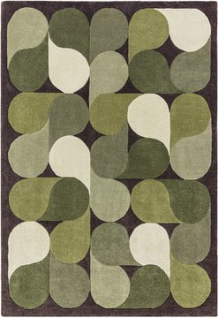 Contemporary design romy rug - jive green - sizes available