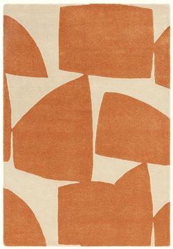 Contemporary design romy rug - kite orange - sizes available