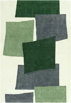 Contemporary design romy rug - papercut green - sizes available