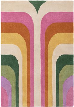 Contemporary design romy rug - retro pink - sizes available