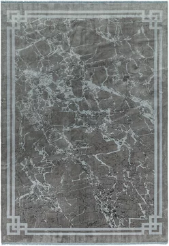 Contemporary design zehraya rug - border silver - sizes available