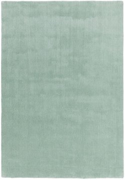 Contemporary plain aran rug - duck egg - 120cm x 180cm