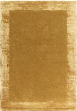 Contemporary plain ascot rug - gold - sizes available
